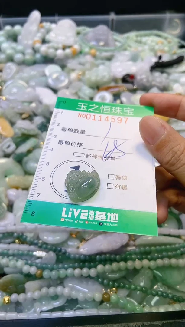 翡翠未镶嵌颈饰闪购0114597