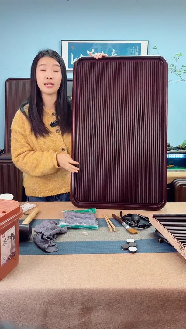 90*50*5千川大板黄色款式茶盘