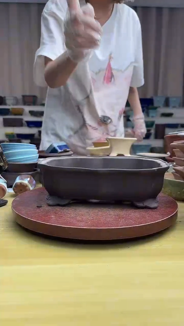 紫砂花盆紫砂花盆微瑕