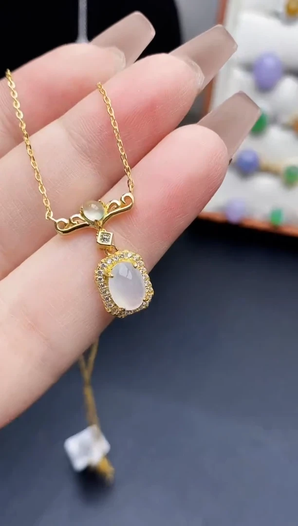 银S925镶嵌戒指翡翠0063