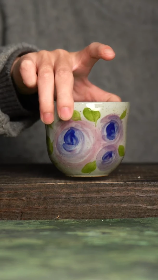 【闪购商品】杯青诗手工手绘瓷器