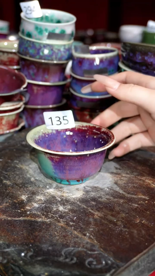 摆件精品窑变钧瓷茶器
