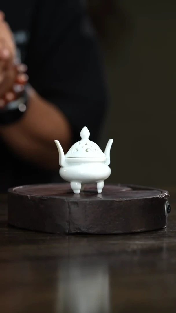 118柴房陶瓷柴烧香炉