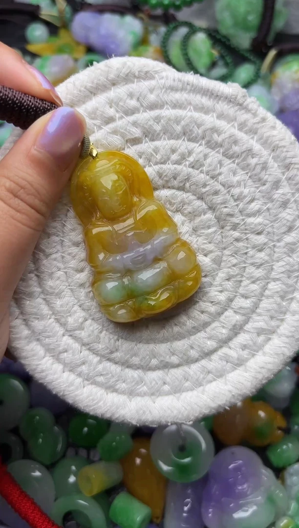 颈饰未镶嵌翡翠缅甸翡翠吊坠
