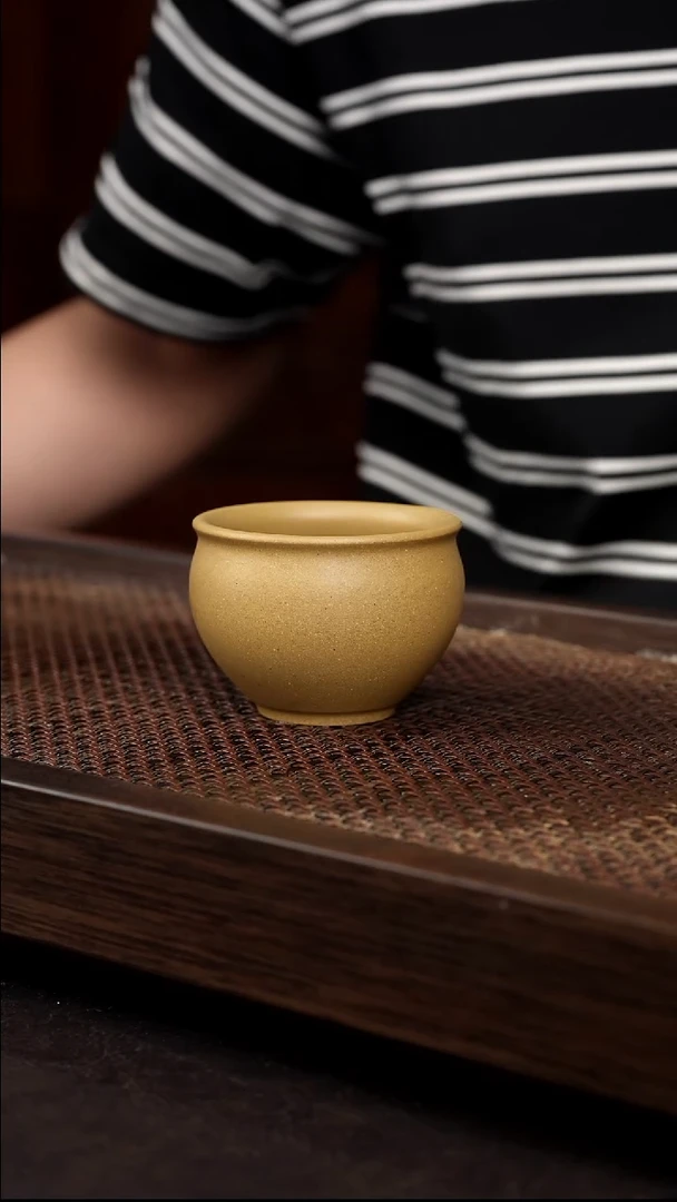 茶壶紫砂黄金段圆融杯