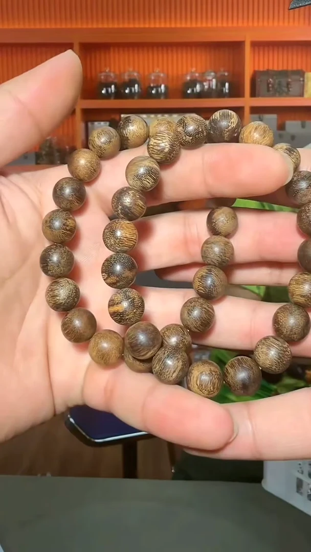 沉香手串185号沉水单圈16g1.0多样性发一