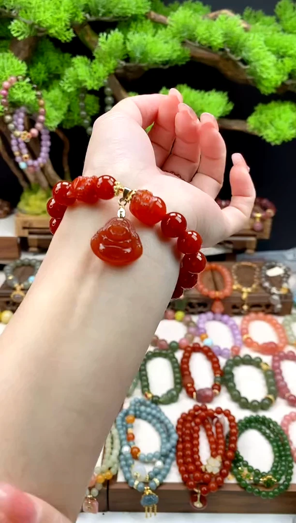 【闪购商品】玛瑙手饰未镶嵌佛公