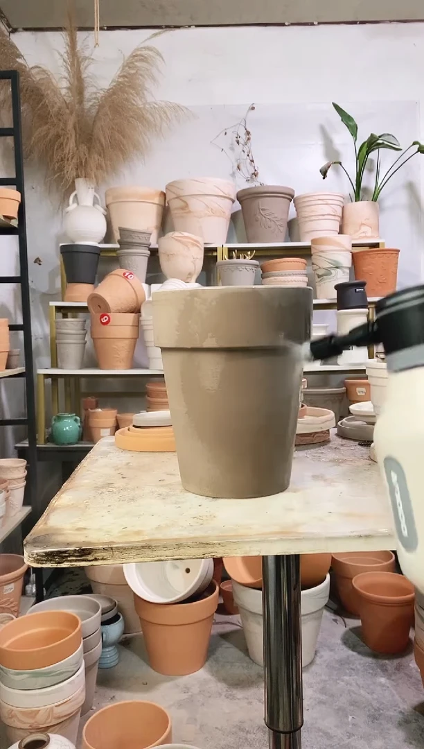 瑕疵无售后20*25灰陶反比例 1盆无托