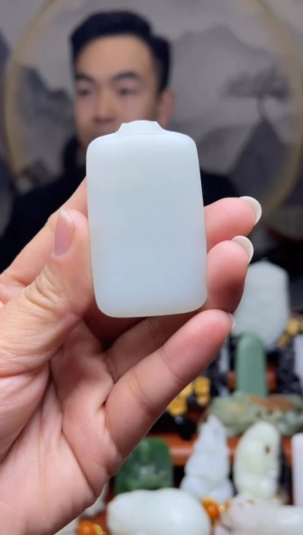 【闪购商品】和田玉吊坠未镶嵌83无事牌