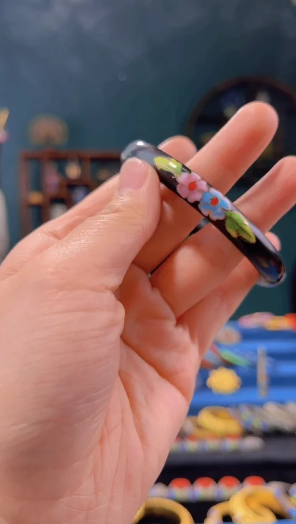 【闪购商品】景漆结合手镯黑色圈口59