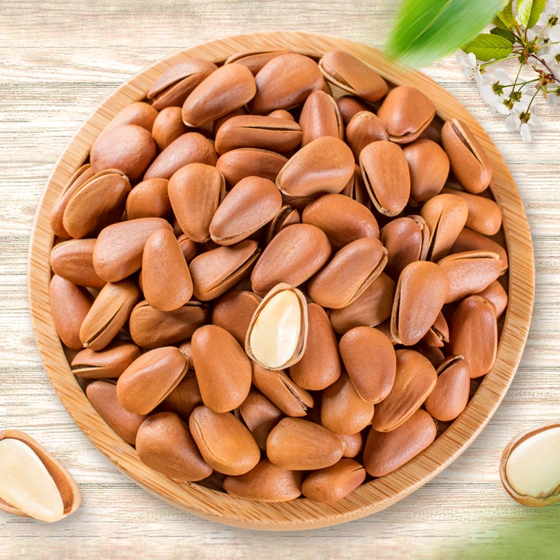 新货手剥东北松子开口坚果干果特大颗粒红松年货批发零食