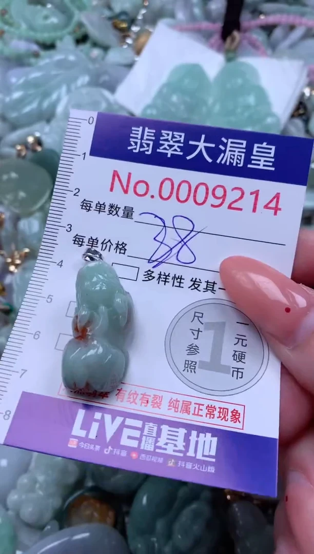 吊坠(不含链)未镶嵌翡翠9214