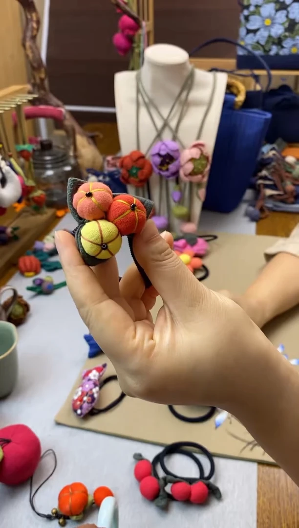 布艺头绳（南瓜）——