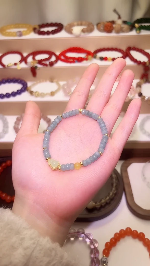 【闪购商品】翡翠手串未镶嵌蓝水手串