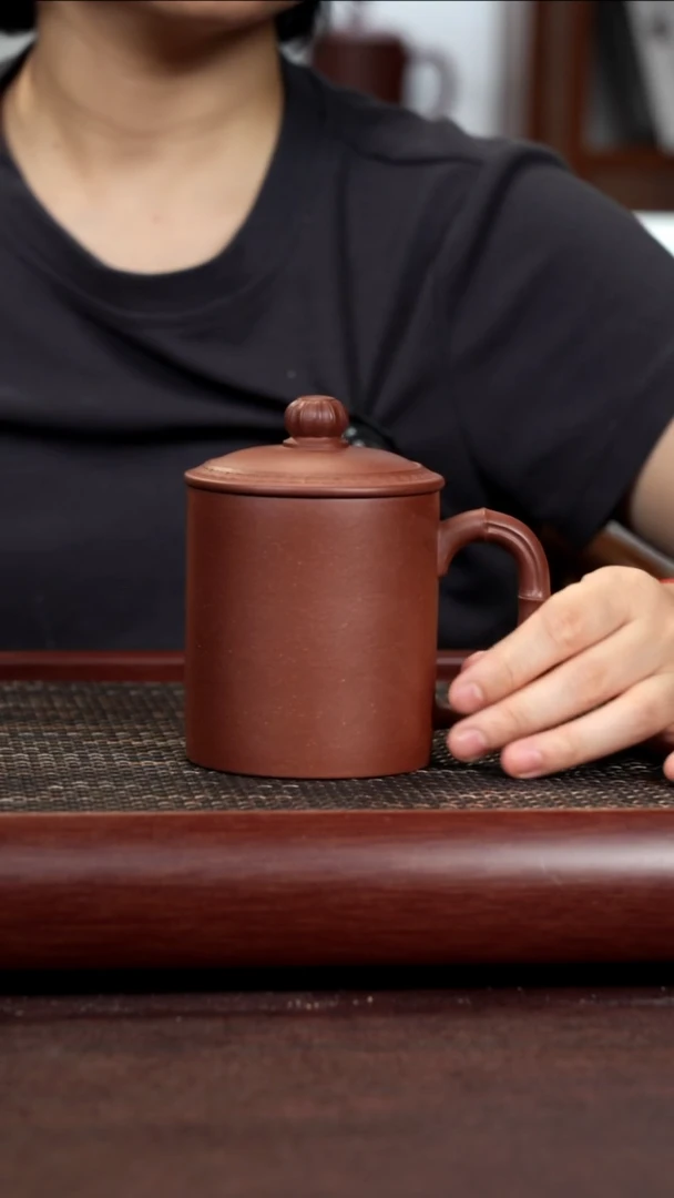 茶杯紫砂尾单微微瑕四号井底槽清菱花杯