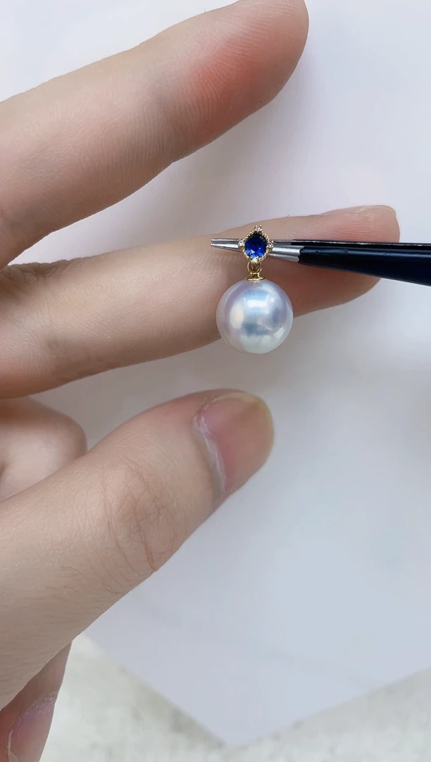 海水珍珠18K金镶嵌颈饰