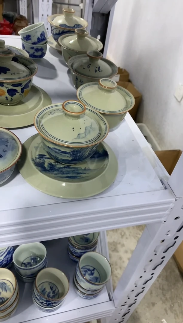 茶具茶壶、盖碗、主人杯、客杯（轻轻微瑕介意勿拍）