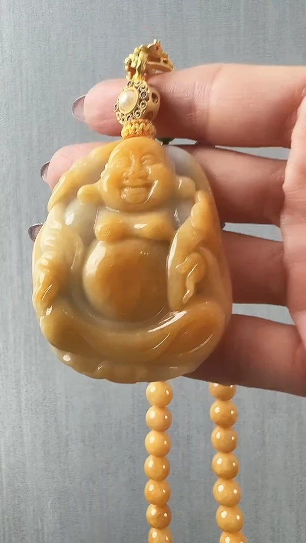 颈饰未镶嵌翡翠佛公