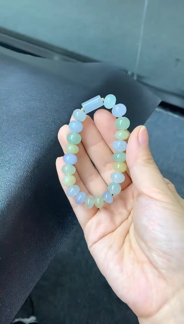 18K金镶嵌手链翡翠412-中国好珍宝