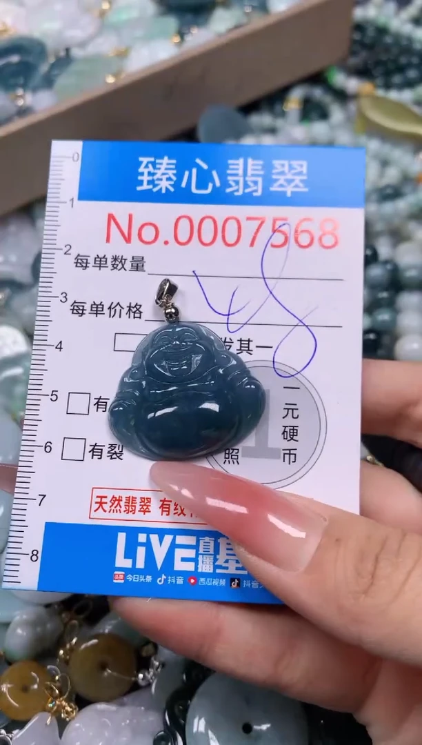 【闪购商品】翡翠颈饰未镶嵌含绳0007568