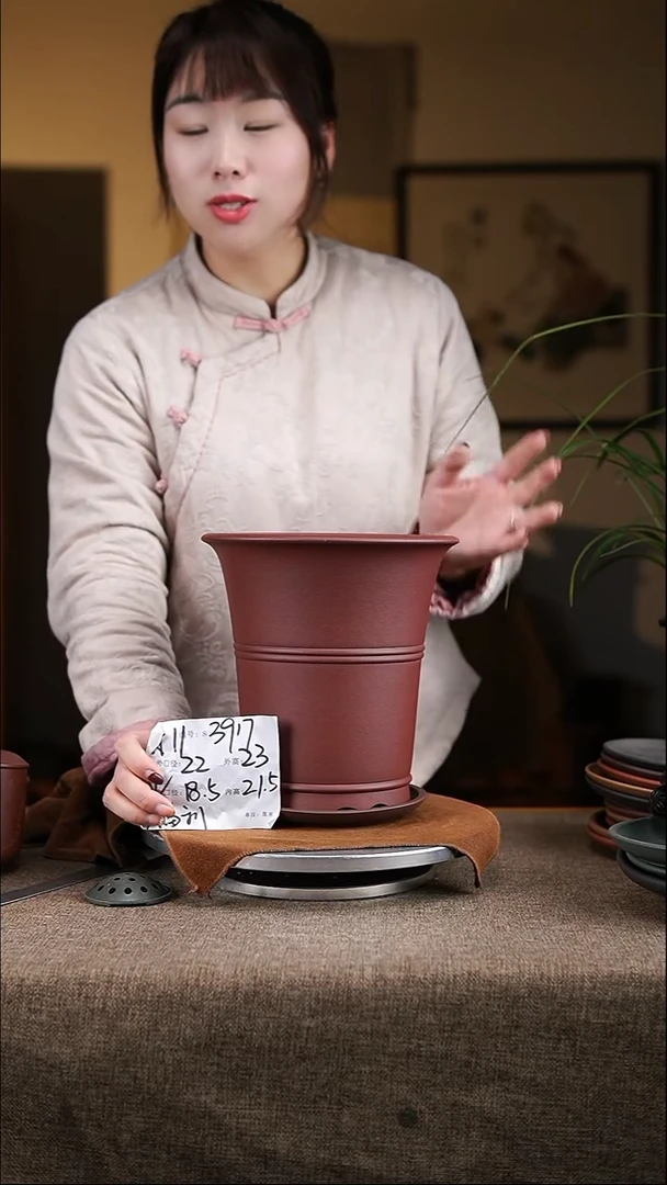 【闪购商品】紫砂花盆紫砂花盆3917+z