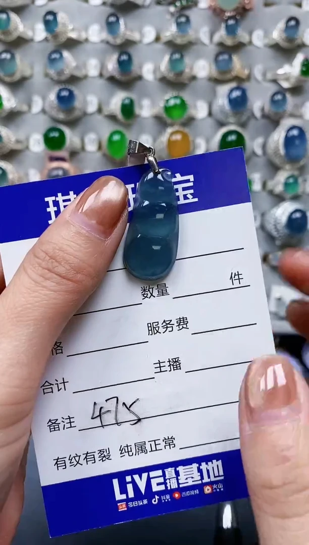 【闪购商品】翡翠颈饰银S925镶嵌0475