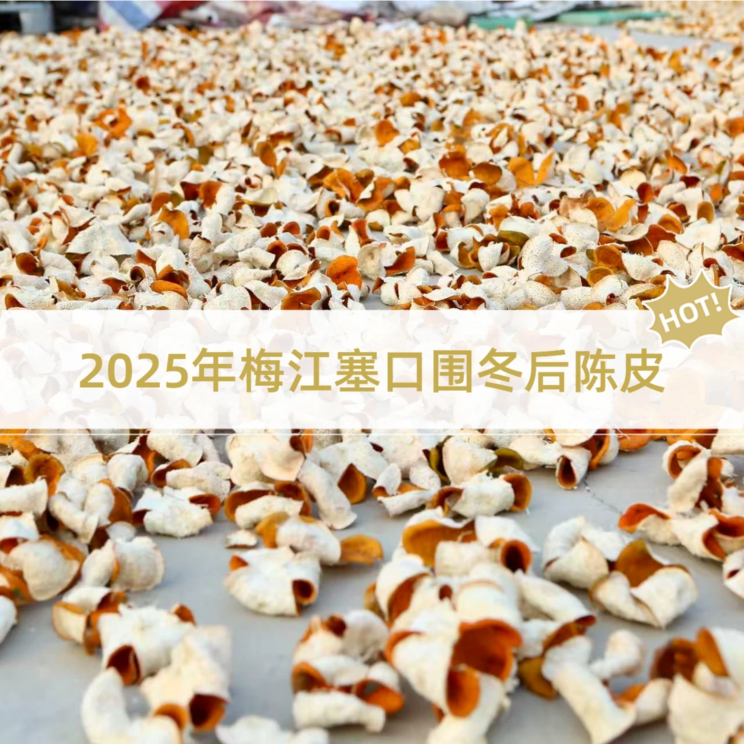 【柒月严选陈皮】2025年梅江塞口围冬后陈皮，新会干仓日晒（代存三年