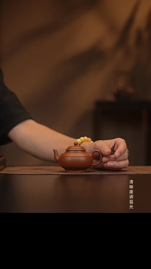 允禾斋  紫砂壶（微瑕）宫灯  朱泥