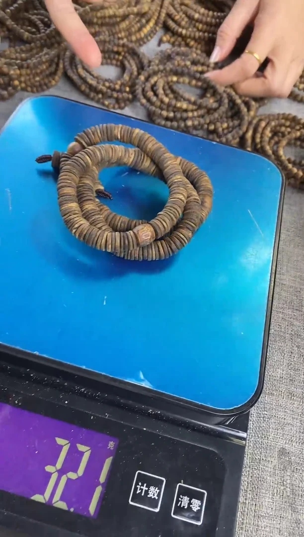 沉香手串设计款片珠多圈手串多样性发一