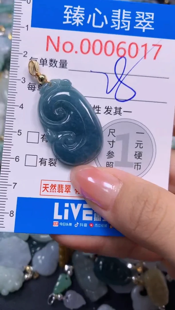吊坠(不含链)未镶嵌翡翠6017