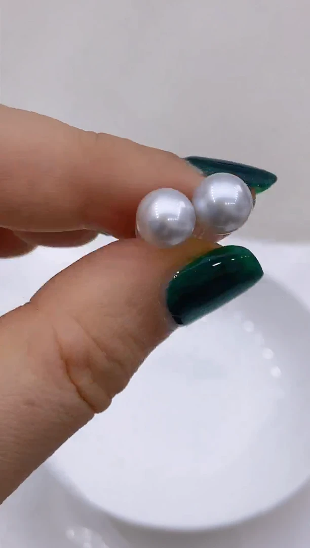 【闪购商品】海水珍珠耳饰18K金镶嵌281 8-8.5mm