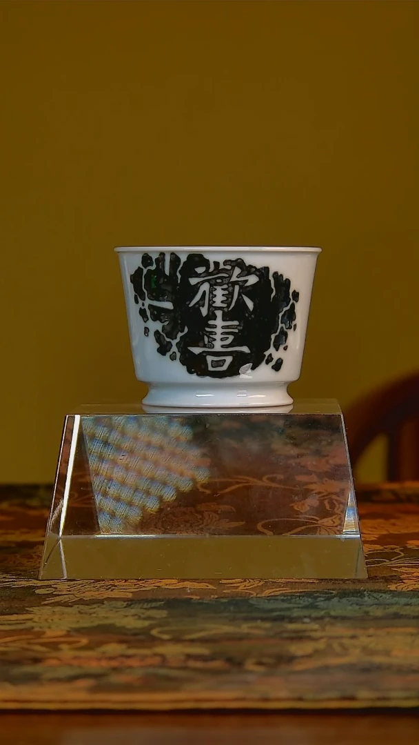 杯手工手绘杯杯很美丽