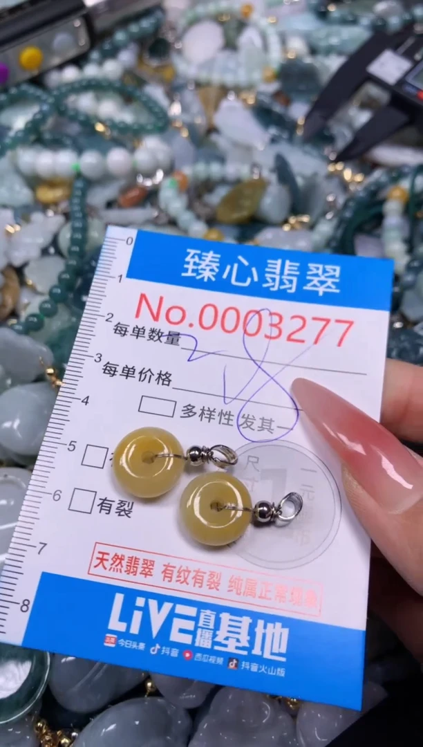 【闪购商品】翡翠颈饰未镶嵌含绳0003277