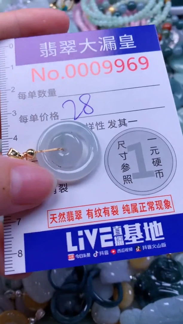 翡翠未镶嵌吊坠(不含链)9969