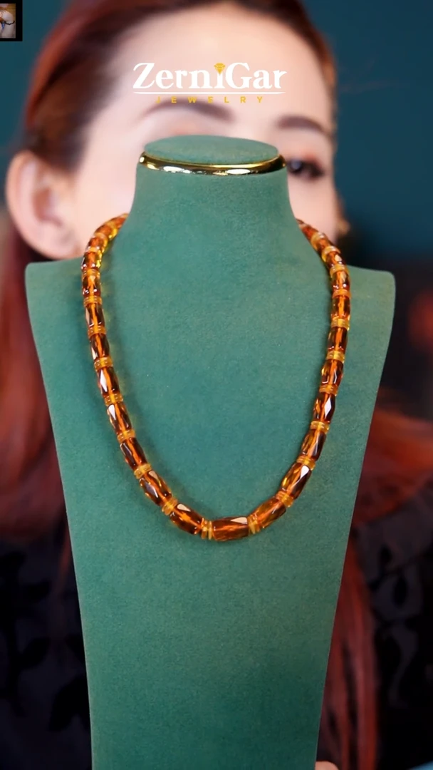 【闪购商品】琥珀颈饰未镶嵌天然琥珀项链