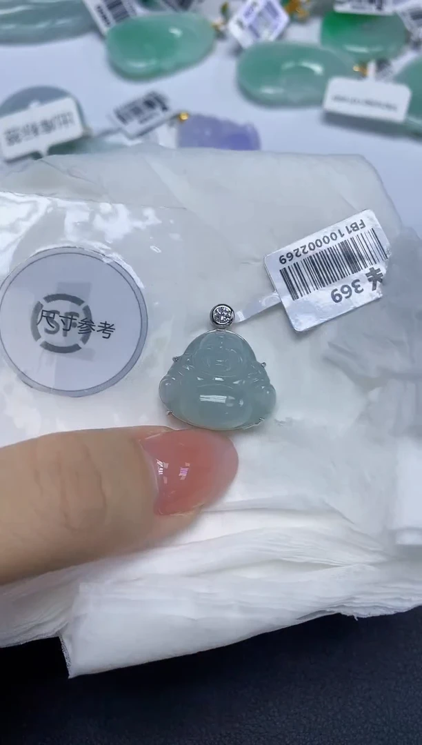 颈饰未镶嵌翡翠天然缅甸翡翠A货多样性发一件