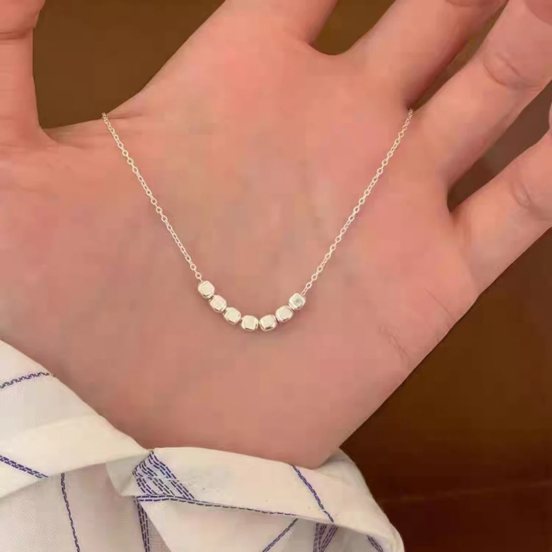 足银银制品 银项链手链气质小众日韩锁骨链送闺蜜【礼盒包装】