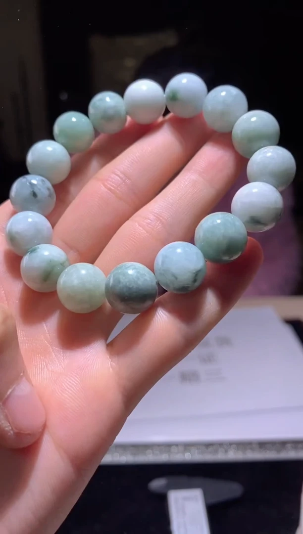 未镶嵌手链翡翠天然缅甸珠串拍一发一