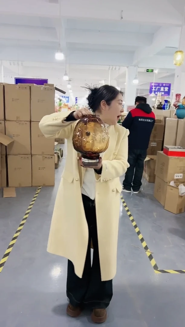 【闪购商品】玻璃花伴你花瓶微瑕--6ZS9