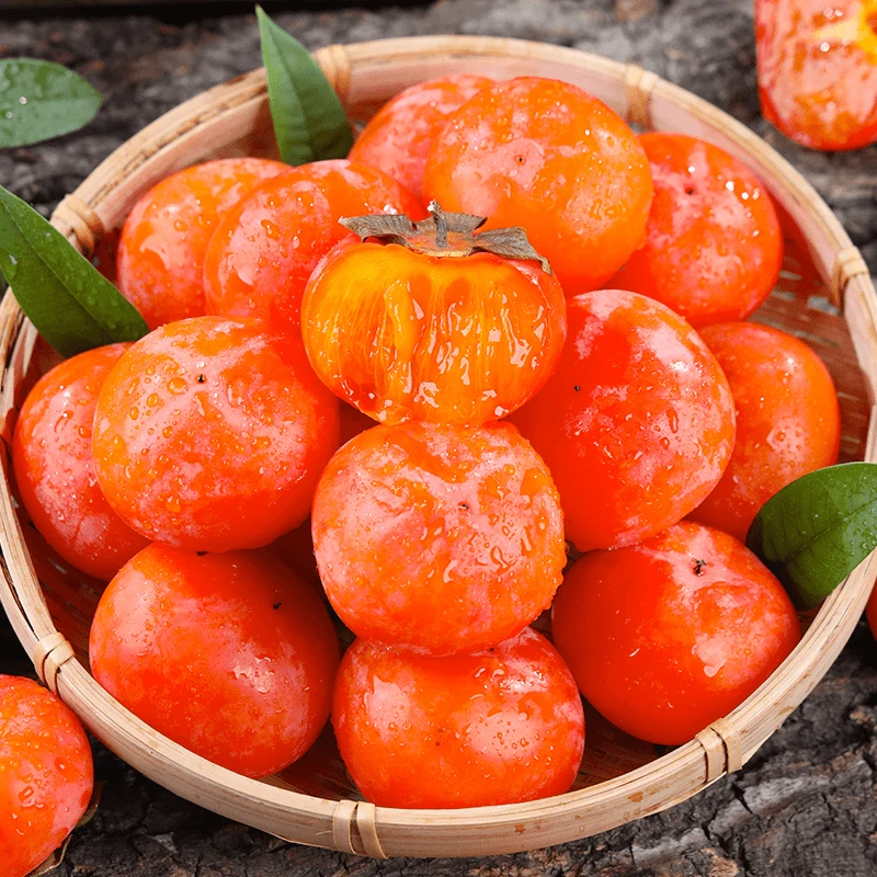 【放软食用】正宗火晶柿子15/30枚新鲜水果流心软糯甜D【ZT】