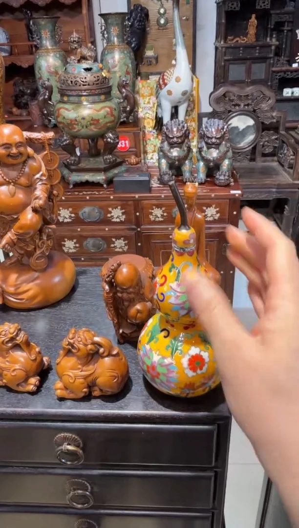 木珐琅彩黄葫芦298.888888