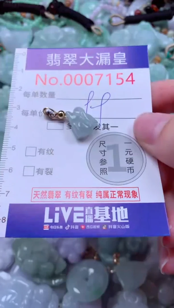 吊坠(不含链)未镶嵌翡翠7154