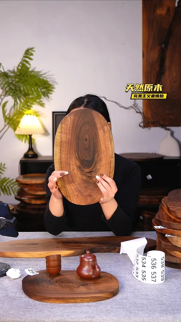 木北美黑胡桃原木.干裂疤结不属于商品质量问题完美主义者慎拍