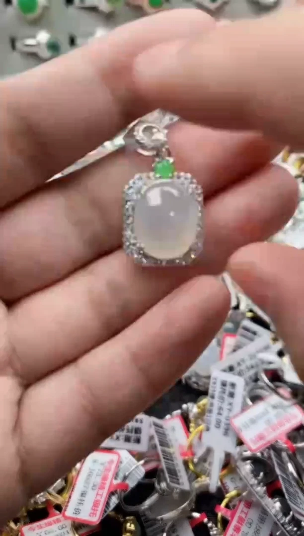 【闪购商品】翡翠戒指银S925镶嵌222222---4