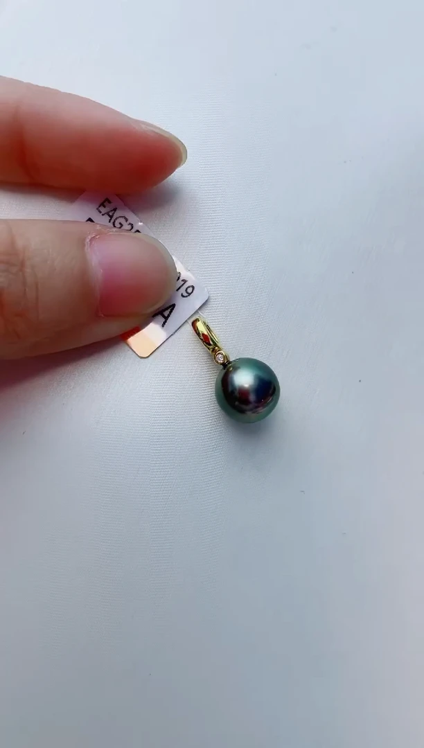 海水珍珠18K金镶嵌颈饰A126