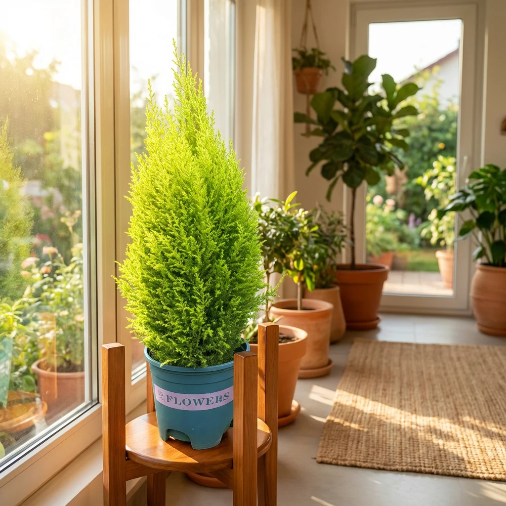 上关花小香松圣诞树盆栽自带柠檬清香适合室内外办公桌面盆栽绿植