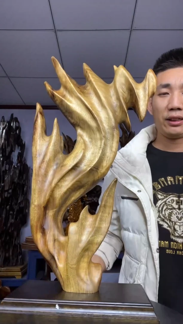 金丝楠木雕款琪***d金丝楠木工艺品摆件