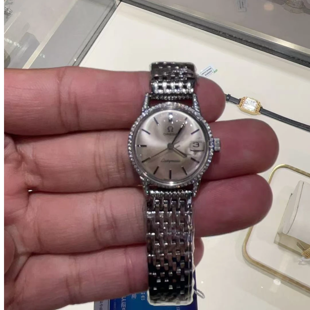 95新 Omega/欧米茄 自动机械后钻21.5mm/公价38999/wh9297