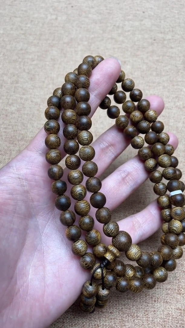 沉香手串海南莺歌绿棋楠0.8圆珠多圈多样性发其一