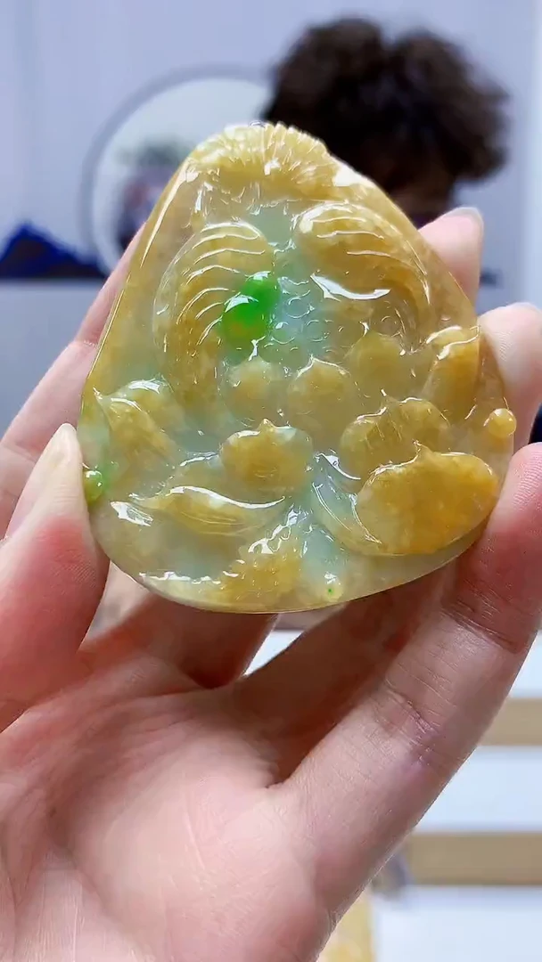 未镶嵌定制翡翠4688zm-毛货挂件161